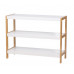 BAMBOO WHITE SCAFFALE BASSO 3 PIANI CM.70X26X54H (2pz)